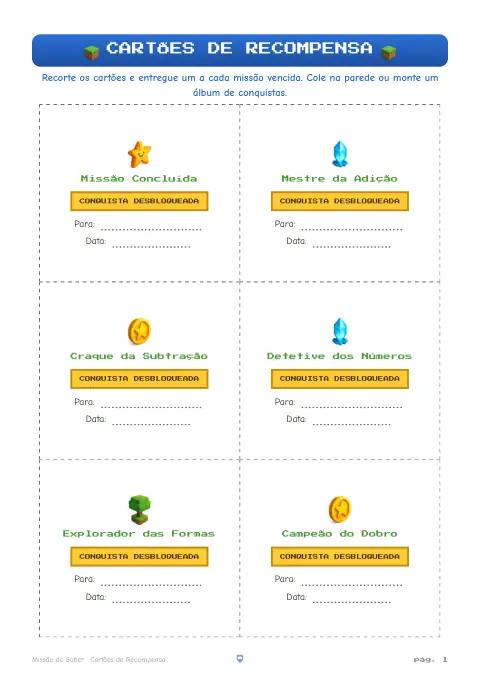 Prévia do bônus Cartões de Recompensa